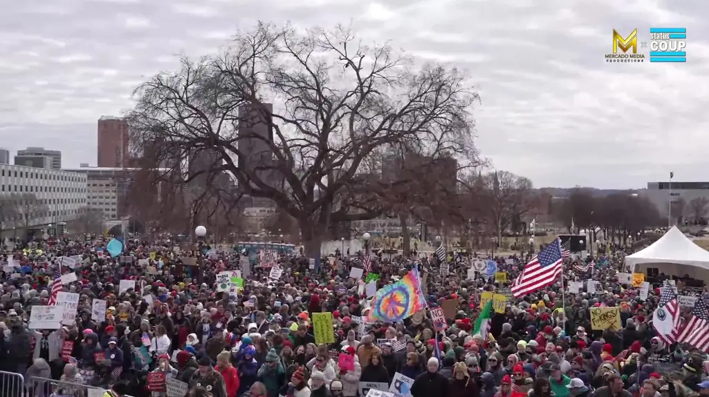 LIVE: NO KINGS PROTEST AND MARCH - Saint Paul, MN